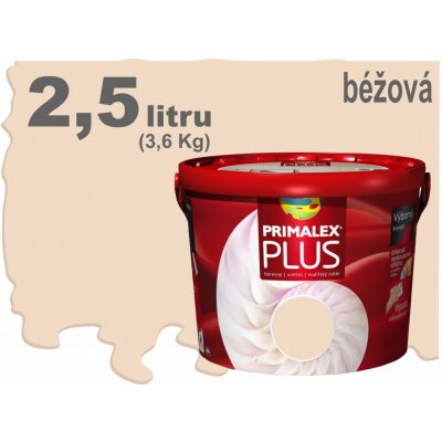 Primalex Plus 2,5 l -béžová – Zboží Mobilmania