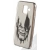 Pouzdro a kryt na mobilní telefon Samsung Pouzdro Marvel Thanos 004 TPU pokovené ochranné silikonové s motivem Samsung Galaxy A6 2018 stříbrné