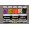 Návnada a nástraha MIKBAITS Plovoucí Fluo boilies 250ml 18mm Broskev Black Pepper