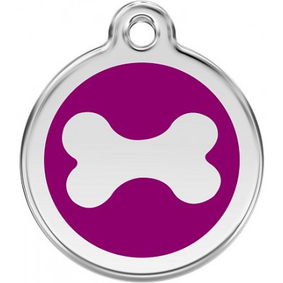 Red Dingo známka Bone Purple Kost fialová S 20 mm – Hledejceny.cz