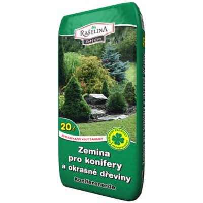 Rašelina Soběslav Zemina pro konifery a okrasné dřeviny 20 l – Hledejceny.cz