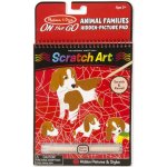 MELISSA & DOUG Y Škrabací obrázek Zvířecí rodinky – Zbozi.Blesk.cz