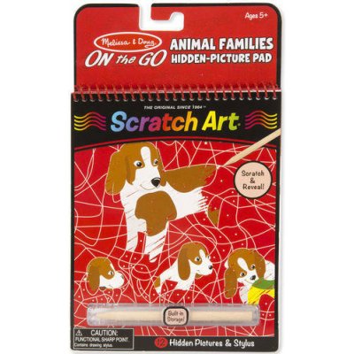 MELISSA & DOUG Y Škrabací obrázek Zvířecí rodinky – Zbozi.Blesk.cz