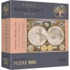 Puzzle TREFL Wood Craft Origin Antická mapa světa 1000 dílků