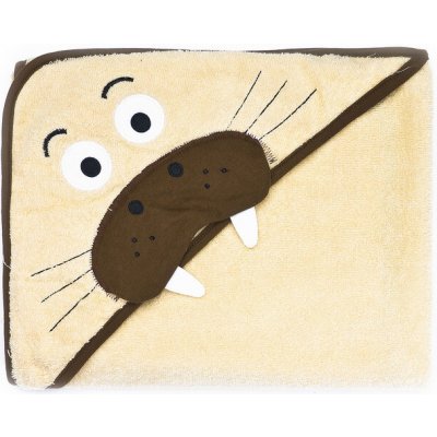 Sensillo osuška s kapucí mrož béžová – Zboží Dáma