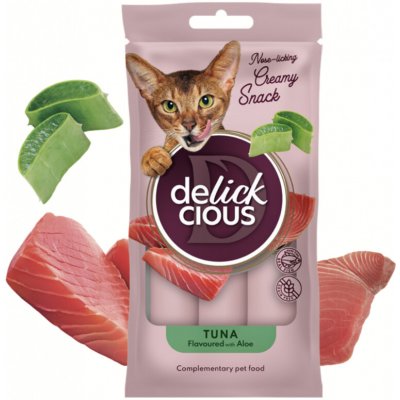 Delickcious tuňák s aloe 4 x 15 g – Hledejceny.cz