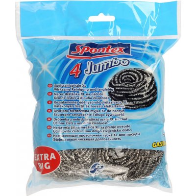 Jumbo Spontex Drátěnka nerezová 4 ks – HobbyKompas.cz
