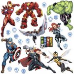 AG Design DKS 3817 Samolepící dekorace Marvel Avengers 30 x 30cm rozměry 0,3 x 0,3 m – Sleviste.cz