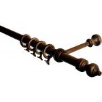 HEBR Garnýž dřevěná ořech 400 cm – Hledejceny.cz