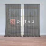 Záclony DOTA 2 Černá: 2 ks - 150x250 cm - Sablio – Hledejceny.cz