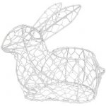 Bílý drátěný dekorační košík králík Bunny 25*13*22 cm – Hledejceny.cz