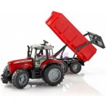 Bruder 2045 Traktor MASSEY FERGUSON 7480 s valníkem – Zbozi.Blesk.cz