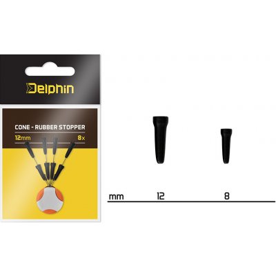 Delphin Stoper Cone Rubber Stopper 12 mm 8 ks – Zboží Dáma