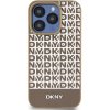 Pouzdro a kryt na mobilní telefon Apple DKNY PU Leather Repeat Pattern Bottom Stripe MagSafe pro Apple iPhone 13 Pro Max hnědá