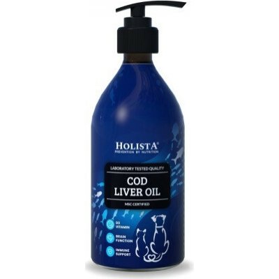 Holista Cod liver oil doplňky stravy pro psy a kočky 500 ml – Hledejceny.cz