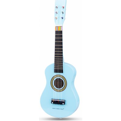 New Classic Toys dětská kytara modrá s notami