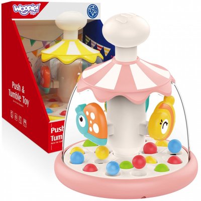 BABY Colorful Animals Pink Kolotoč s kuličkami – Zboží Mobilmania