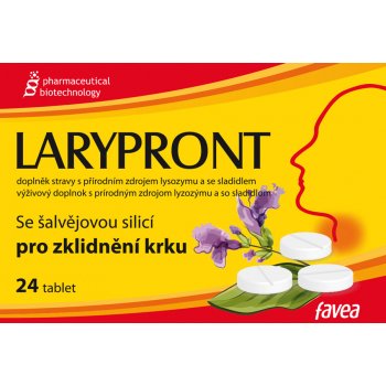 Larypront se šalvějovou silicí 24 tablet