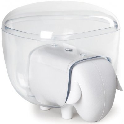 QUALY DESIGN Dóza se zásuvkou SheepShape Container 10227, bílá/průhledná – Hledejceny.cz