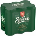 Starobrno Medium 11° 24 x 0,5 l (plech) – Zboží Dáma