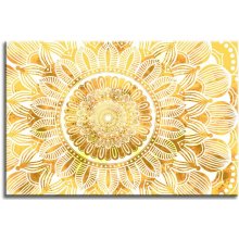Malvis Obraz mandala zlaté slunce 90x60 cm