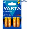 Baterie primární Varta Longlife AA 4 ks 4106101414