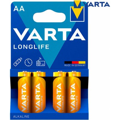 Varta Longlife AA 4 ks 4106101414 – Zboží Mobilmania