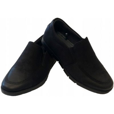 Wojtylko mokasíny polobotky semiš nazouvací svaté přijímání černé – Zboží Dáma