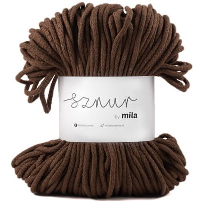 Bavlněná šňůra MILA 3mm - Hnědá/P19 – Zboží Mobilmania