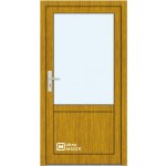 Kömmerling vchodové dveře 76 AD OM 1011 pravé zlatý dub sklo čiré 80 x 203 cm – Hledejceny.cz