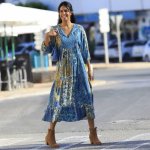 Blancheporte Kreponové midi šaty s potiskem – Hledejceny.cz