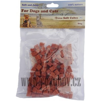 Dog & Cat Soft tuňákové maso-kostičky cca 1 cm 80 g – Zboží Mobilmania