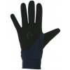 Jezdecká rukavice EQUITHEME Síťové rukavice Knit digital černá/tm. modrá