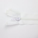 Spirálový zip dělitelný 90 cm bílý – Zboží Mobilmania