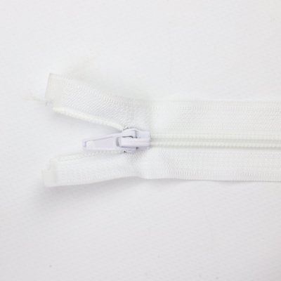 Spirálový zip dělitelný 90 cm bílý – Zboží Mobilmania