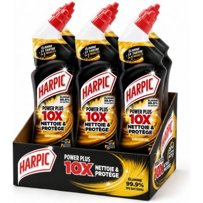 Harpic Powerplus 10x silný WC gel originál 6 x 750 ml – Hledejceny.cz