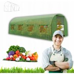 Plonos tunel 10 m² 400 x 250 cm zelený – HobbyKompas.cz