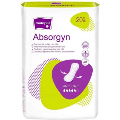 Absorgyn porodnické vložky bez fólie 20 ks – Zboží Mobilmania