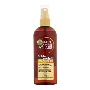 Garnier Ambre Solaire Golden Protect olej na opalování Medium SPF15 150 ml