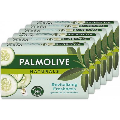 Palmolive Naturals Green Tea & Cucumber mýdlo 6 x 90 g