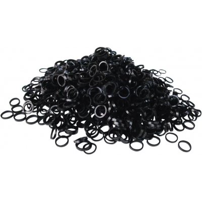 Show Tech Latexové gumičky na top knot 0,8 cm 100 ks černé – Zboží Dáma