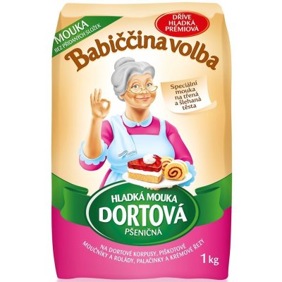 Babiččina Volba Hladká mouka dortová pšeničná 1kg