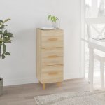 Příborník dub sonoma 34,5 x 34 x 90 cm kompozitní dřevo – Zboží Dáma