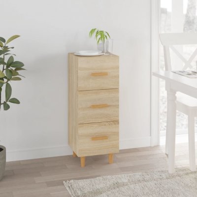 Příborník dub sonoma 34,5 x 34 x 90 cm kompozitní dřevo – Zboží Dáma