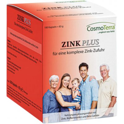 Cosmoterra Zink plus 180 kapslí – Hledejceny.cz