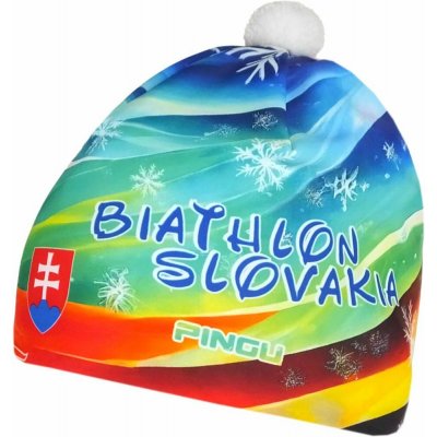 Čepice biatlon zimní s bambulí PINGU BOBY Biatlon Slovensko – Hledejceny.cz