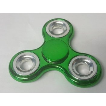 Fidget spinner kovový zelený