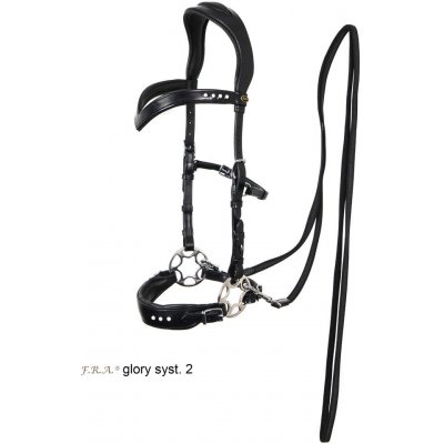 F.R.A. Uzdečka s hackamore Glory System 2 černá – Zboží Dáma