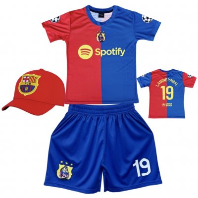 Numberoplus dětský fotbalový dres + fotbalová kšiltovka Barcelona FC Lamine Yamal.Č19 – Zboží Mobilmania