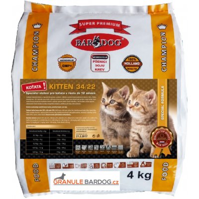 Bardog Kitten 34/22 4 kg – Zboží Mobilmania